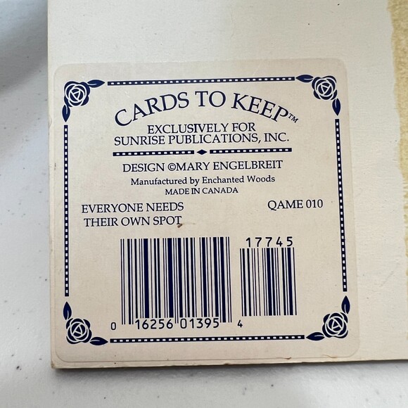 Mary Engelbreit Cards to Keep Plaque Everyone Needs Their Own Spot Dog Child - Picture 3 of 11